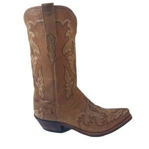 FS1935 GUC $375 Lucchese Western Boots size 9B